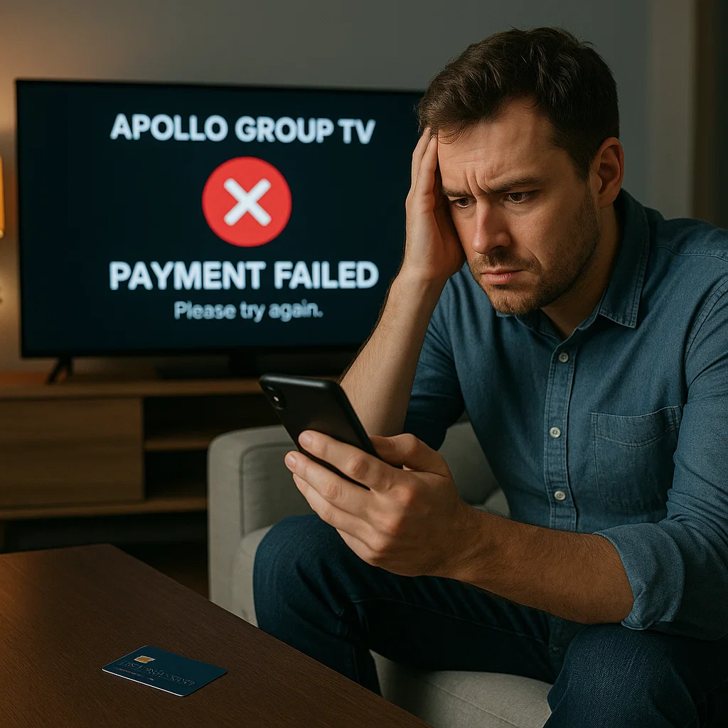 Apollo Group TV Payment Issues
